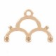 Cymbal ™ DQ metal ending Lakos III for 8/0 beads - Rose gold